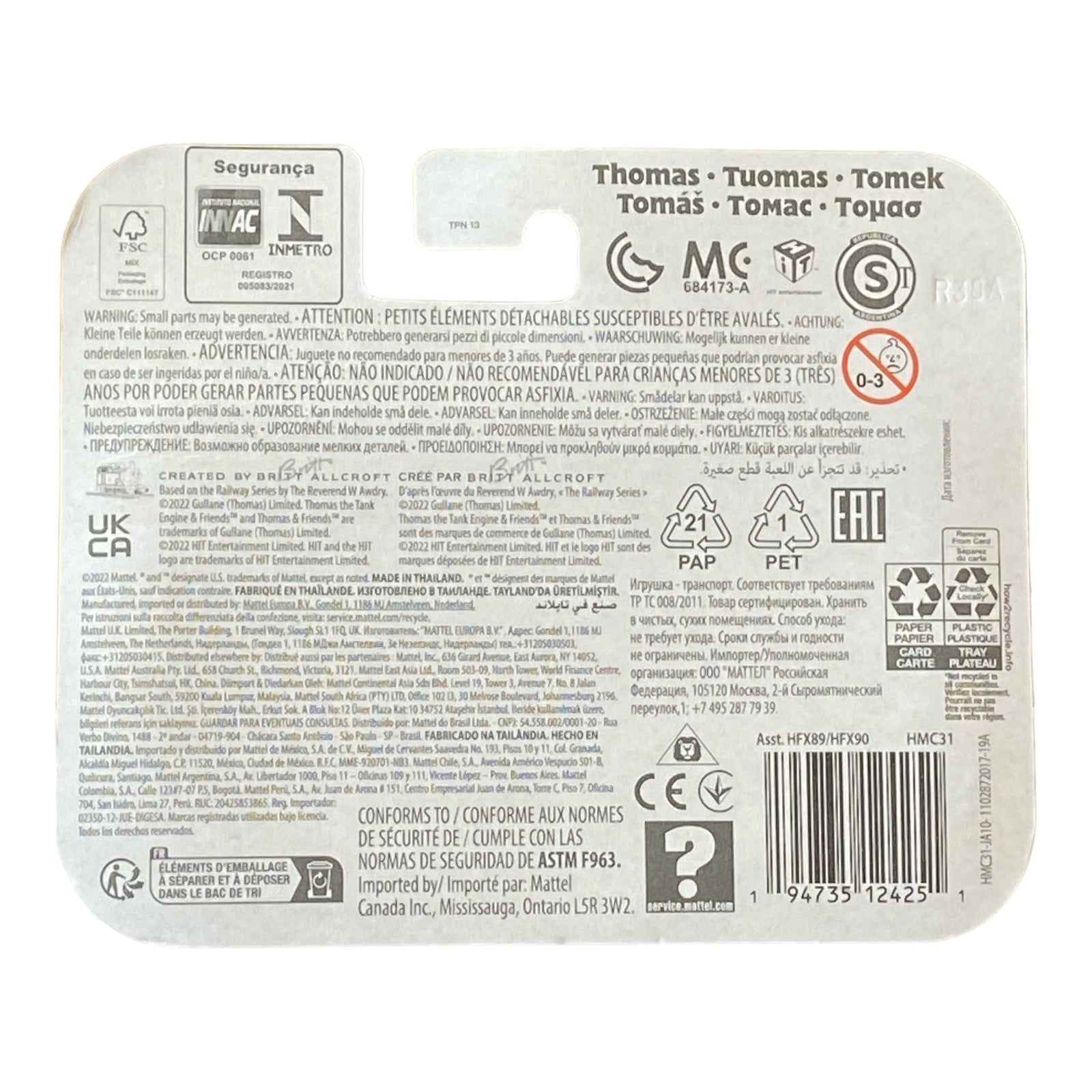 Thomas & Friends Toy Train, Diecast Thomas Engine Mystery of Lookout Mountain, Preschool Toy