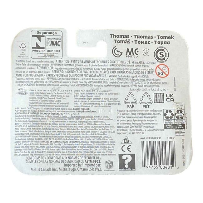 Thomas & Friends Toy Train, Thomas Diecast Metal Engine, Push-Along Vehicle Main Image