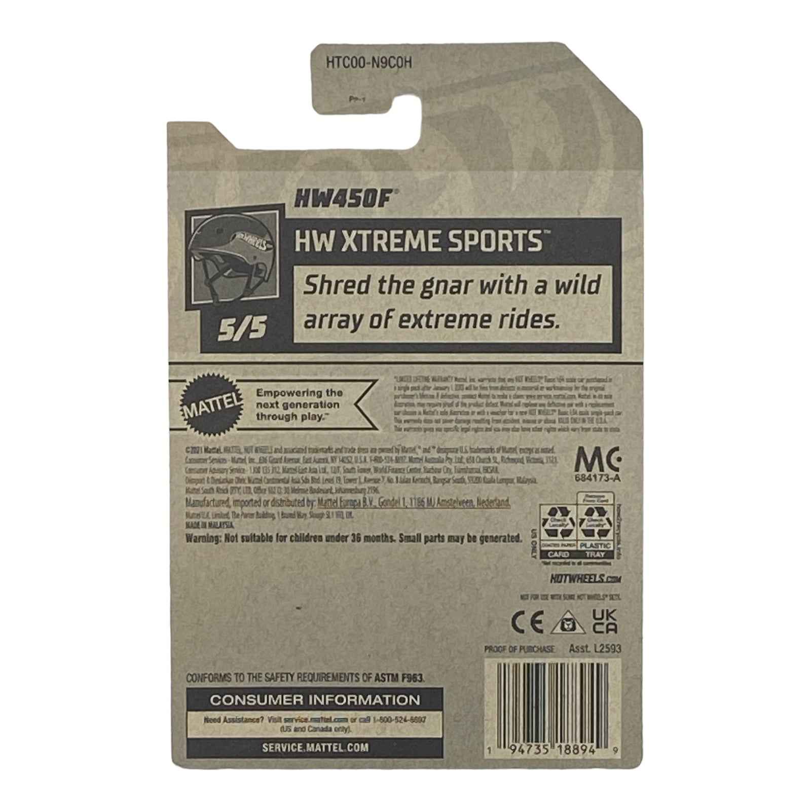 Hot Wheels HW450F - HW Xtreme Sports Series 5/5 -