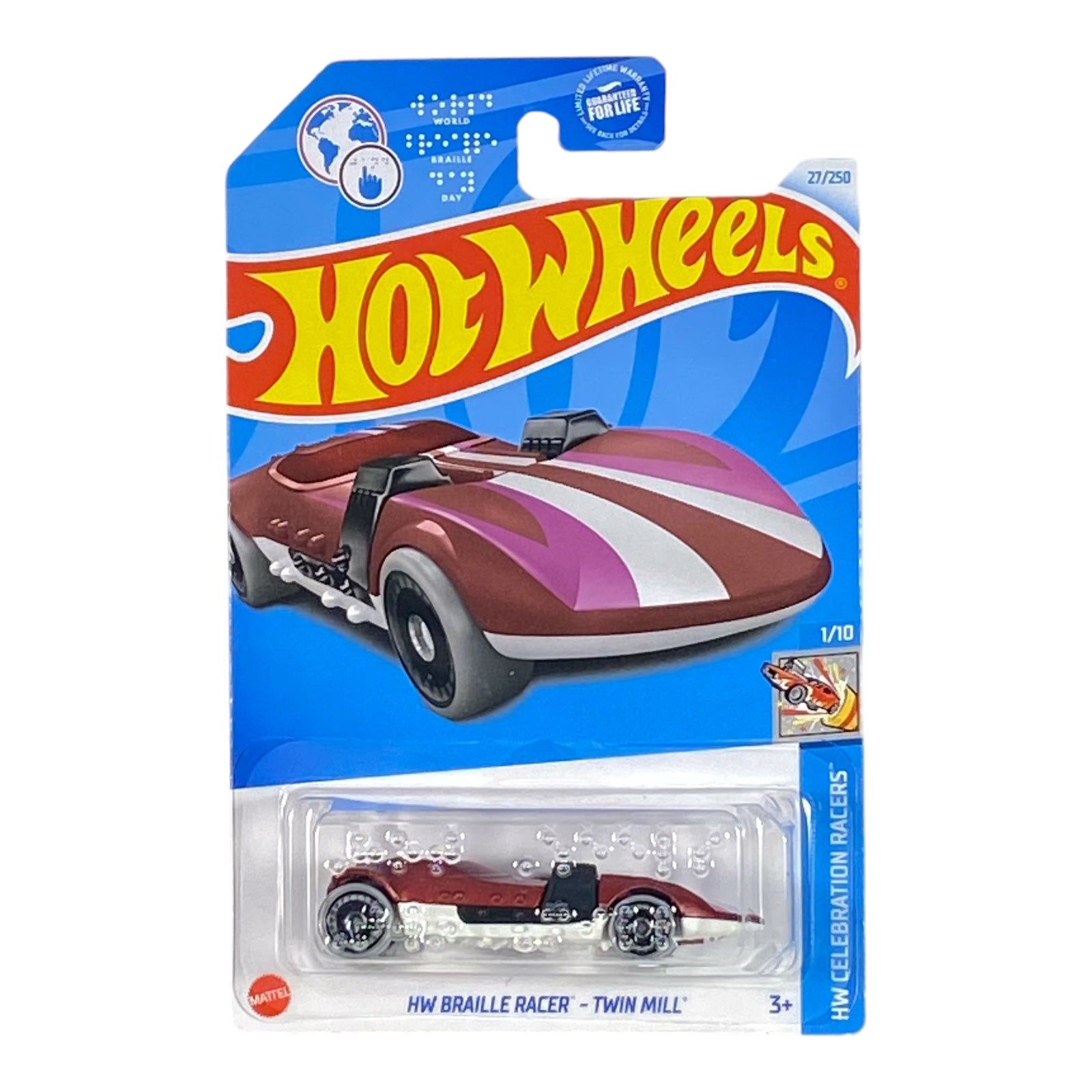 Hot Wheels HW Braille Racer - Twin Mill - Celebration Racers Series 1/10