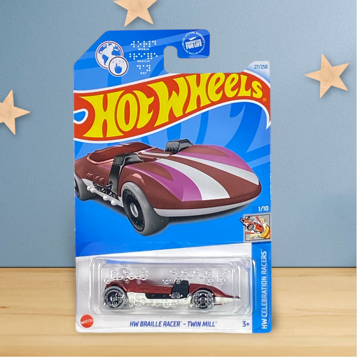 Hot Wheels HW Braille Racer - Twin Mill - Celebration Racers Series 1/10