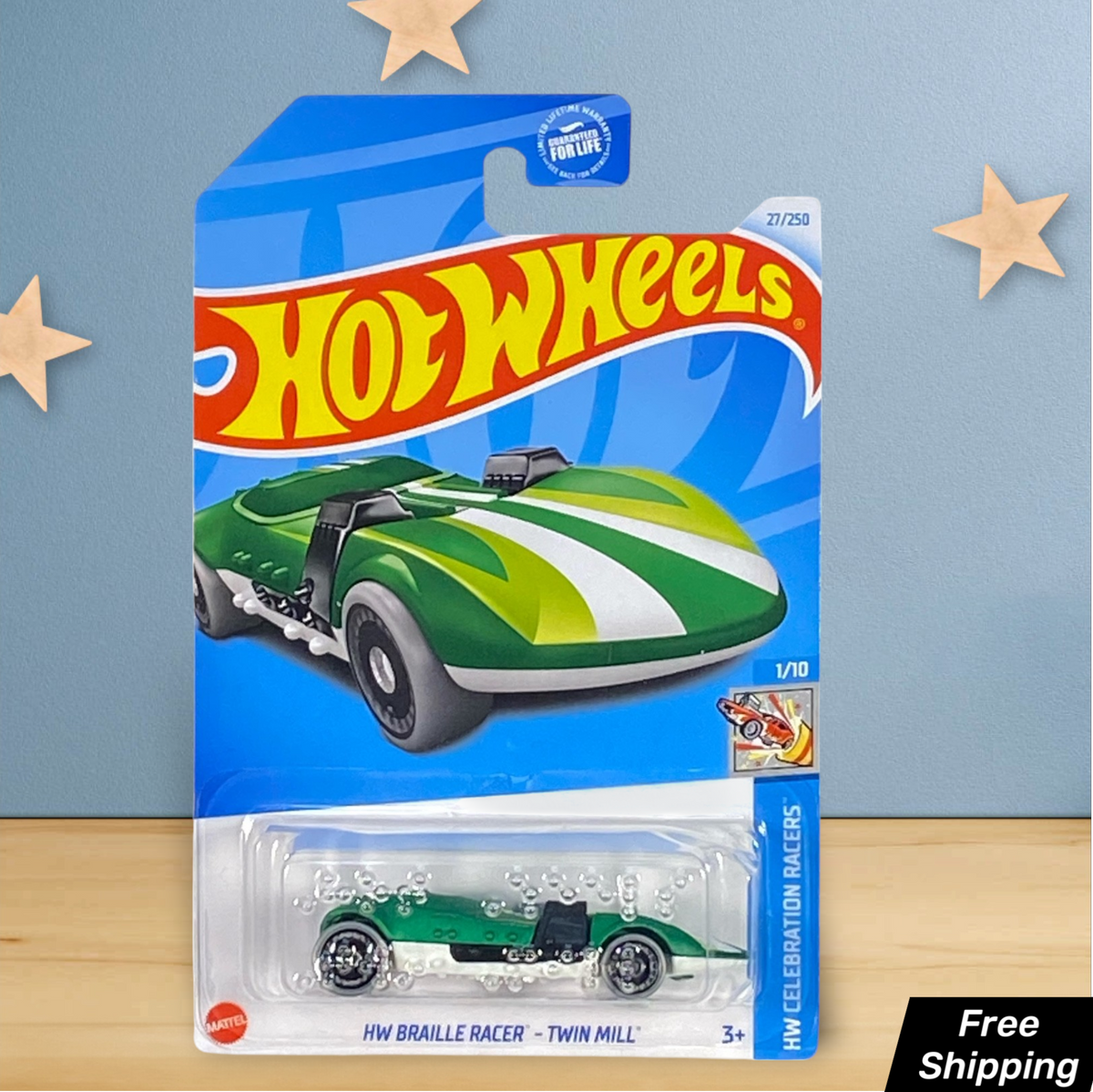 Hot Wheels HW Braille Racer - Twin Mill - Celebration Racers Series 1/10