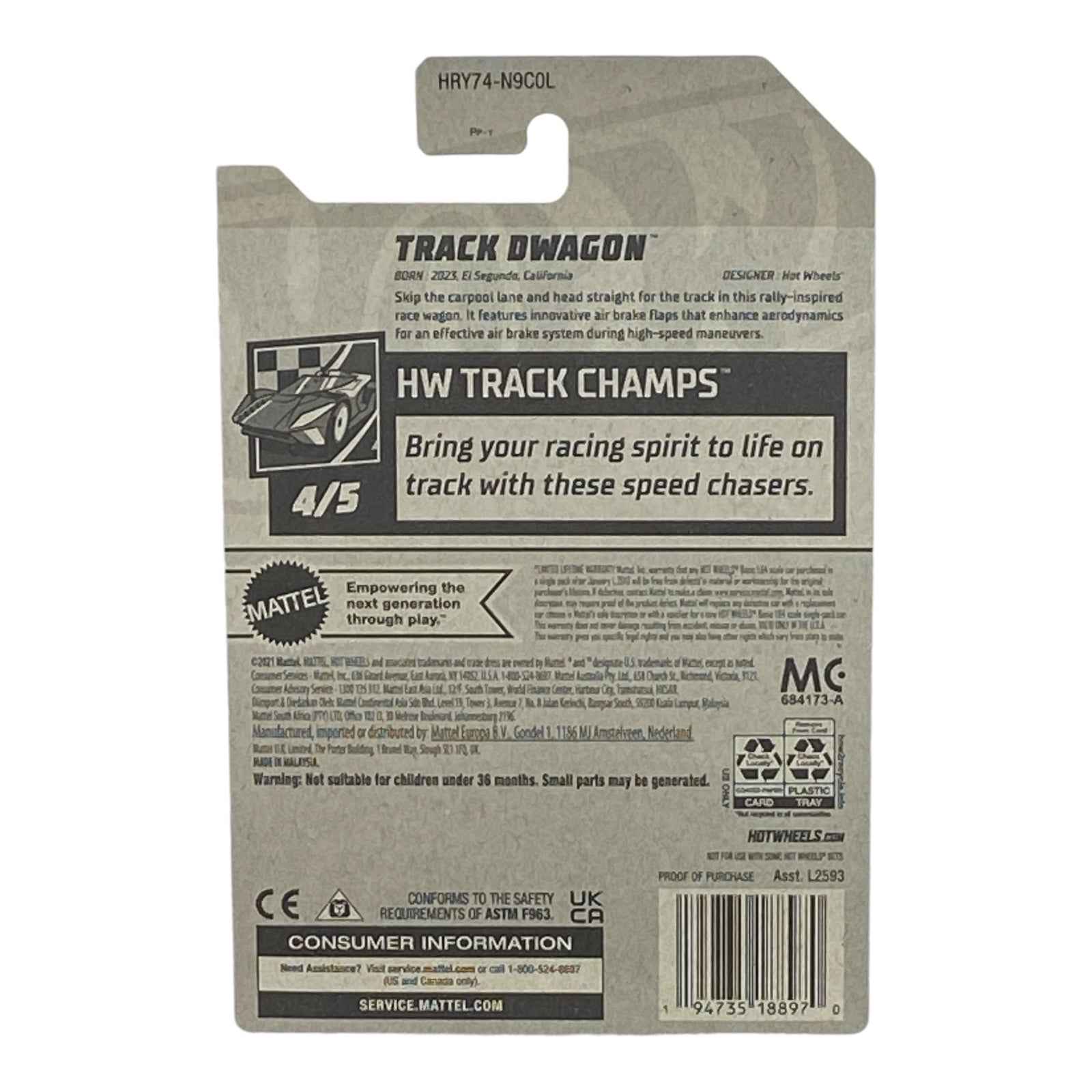 Hot Wheels Track Dwagon | Track Champs Series 4/5 Secondary image