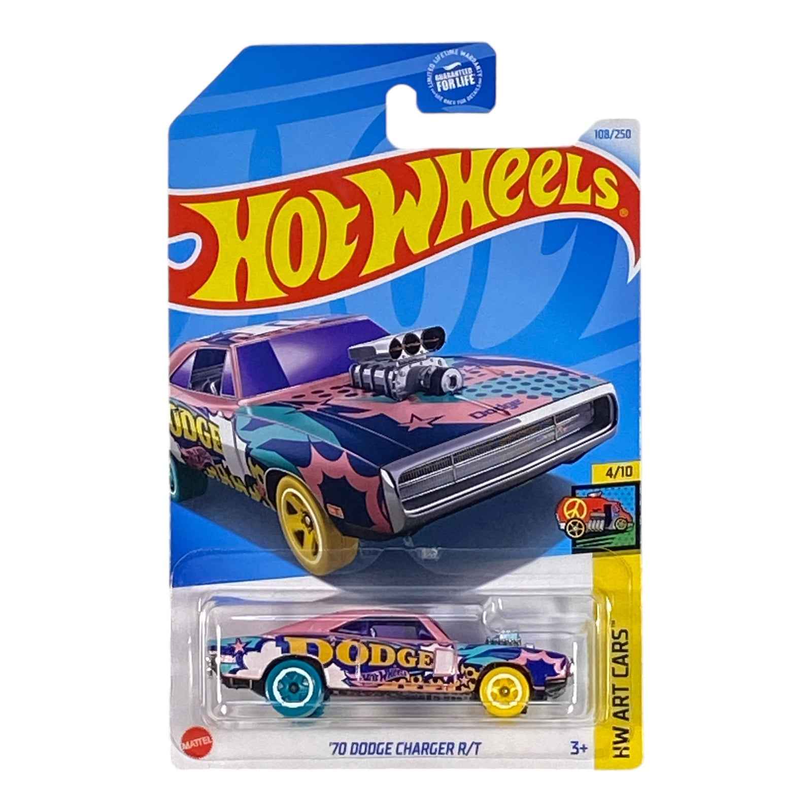 Hot Wheels '70 Dodge Charger R/T - Art Cars Series 4/10 -