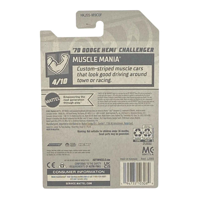 Hot Wheels '70 Dodge Hemi Challenger - Muscle Mania 4/10 Main Image