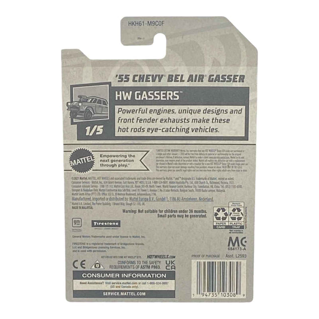 Hot Wheels '55 Chevy Bel Air Gasser - Gassers Series 1/5 Main Image