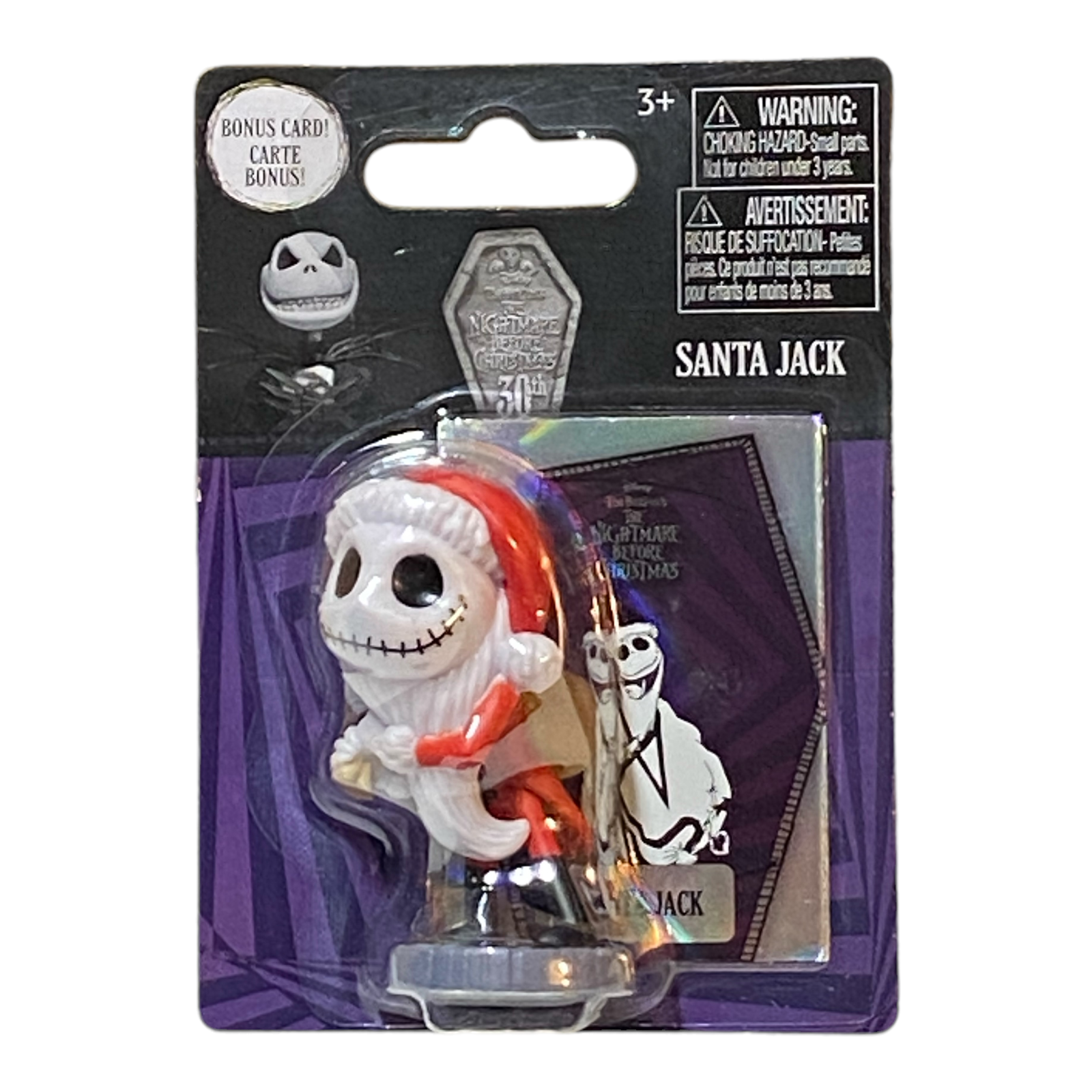 Santa Jack Micro Figure with Bonus Card - Nightmare Before Christmas