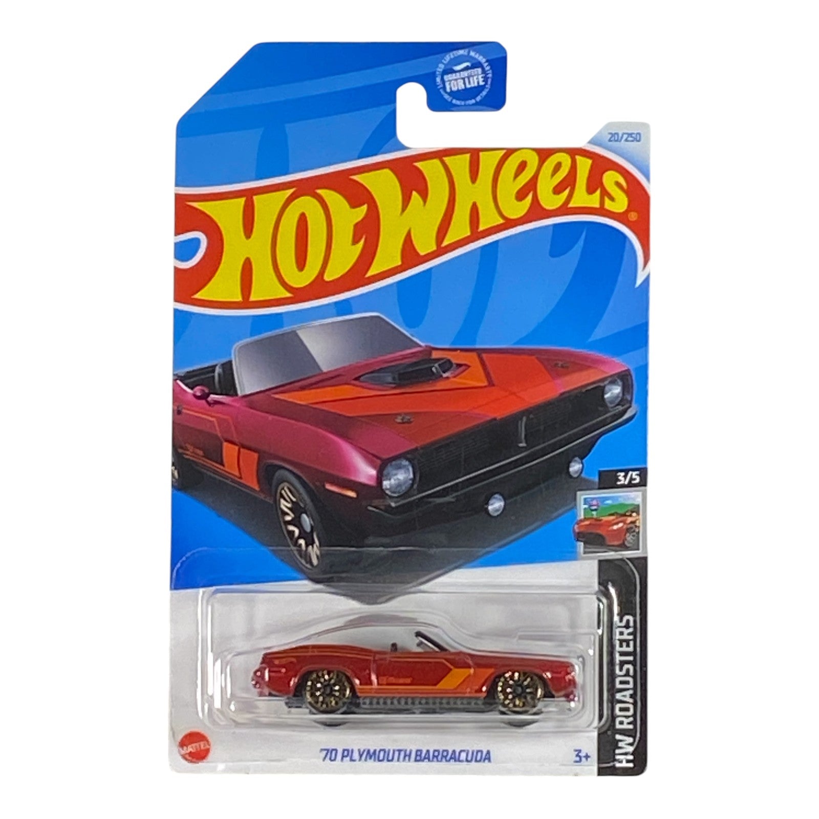 Hot Wheels '70 Plymouth Barracuda - Roadsters Series 3/5