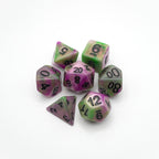 Poison Petals - 7 Piece DnD Dice Set | Acrylic RPG Gaming Dice - Collectors World Toys