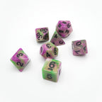 Poison Petals - 7 Piece DnD Dice Set | Acrylic RPG Gaming Dice - Collectors World Toys