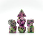 Poison Petals - 7 Piece DnD Dice Set | Acrylic RPG Gaming Dice - Collectors World Toys