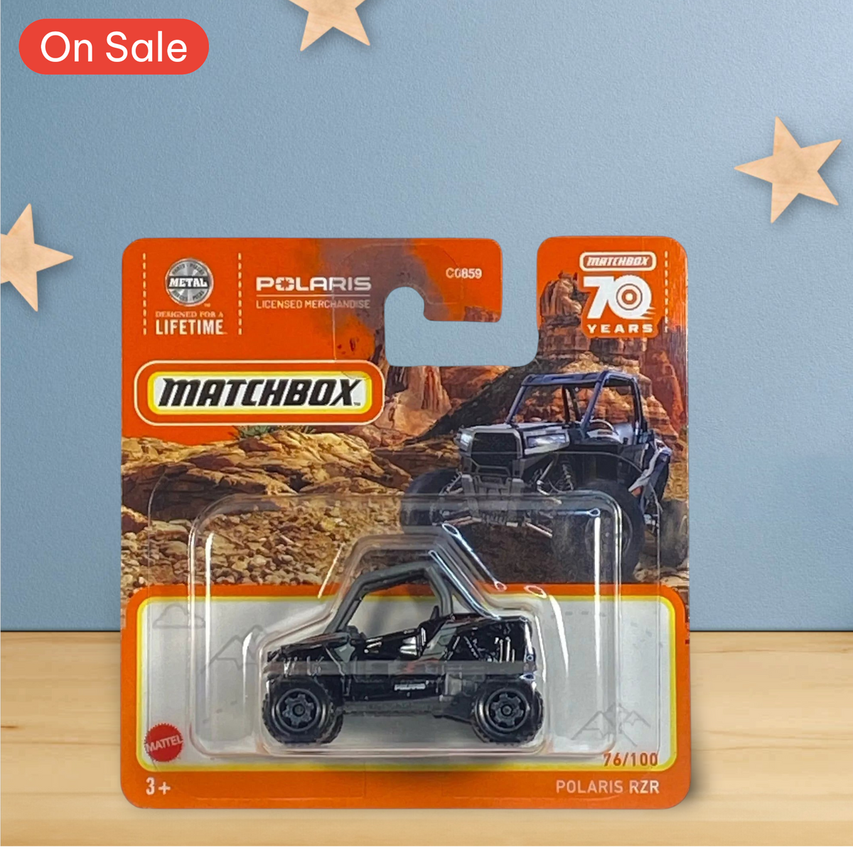 Matchbox Polaris RZR - Matchbox 70 Years Series 76/100 - Short Card