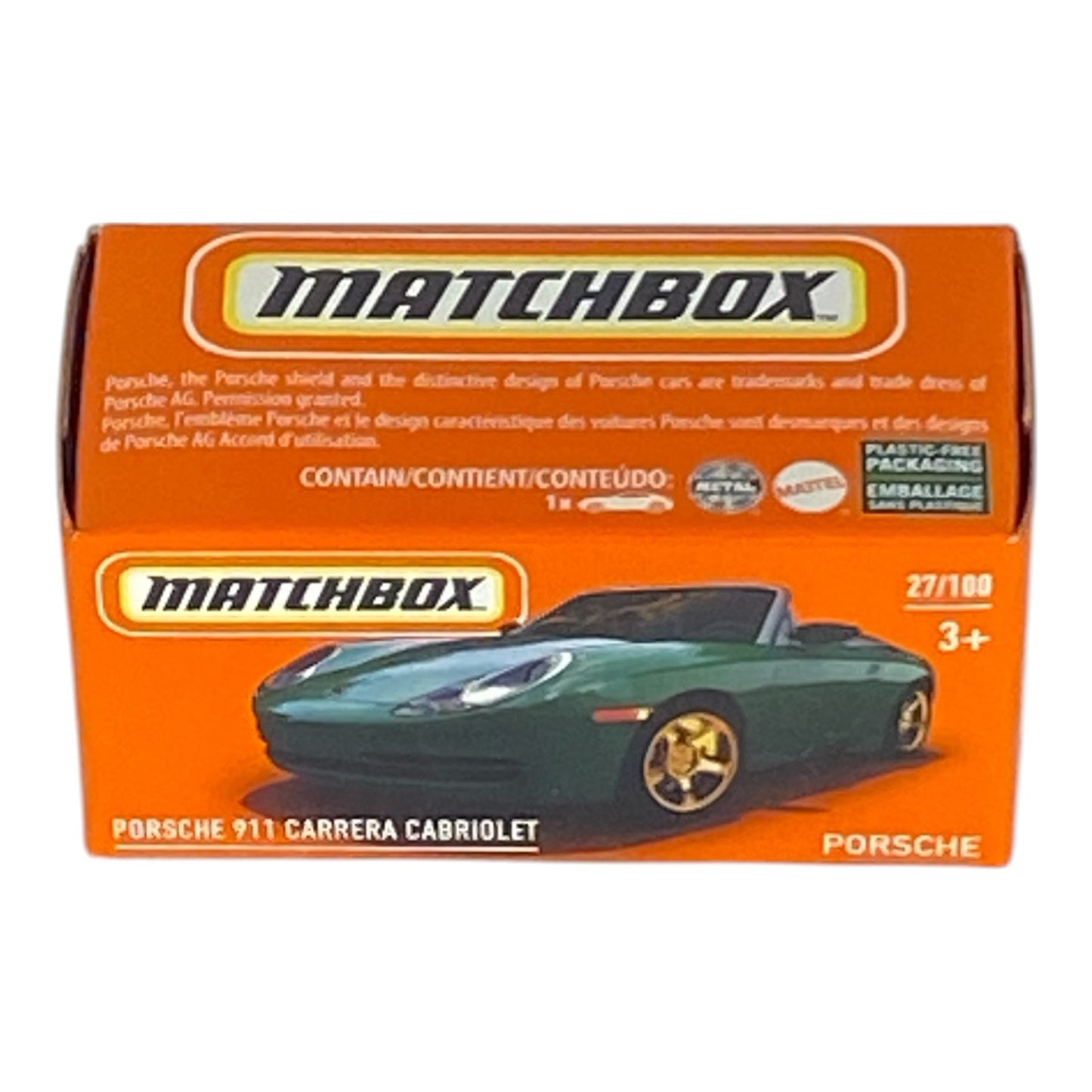 Matchbox Porsche 911 Carrera Cabriolet - Power Grabs - Matchbox Series 27/100