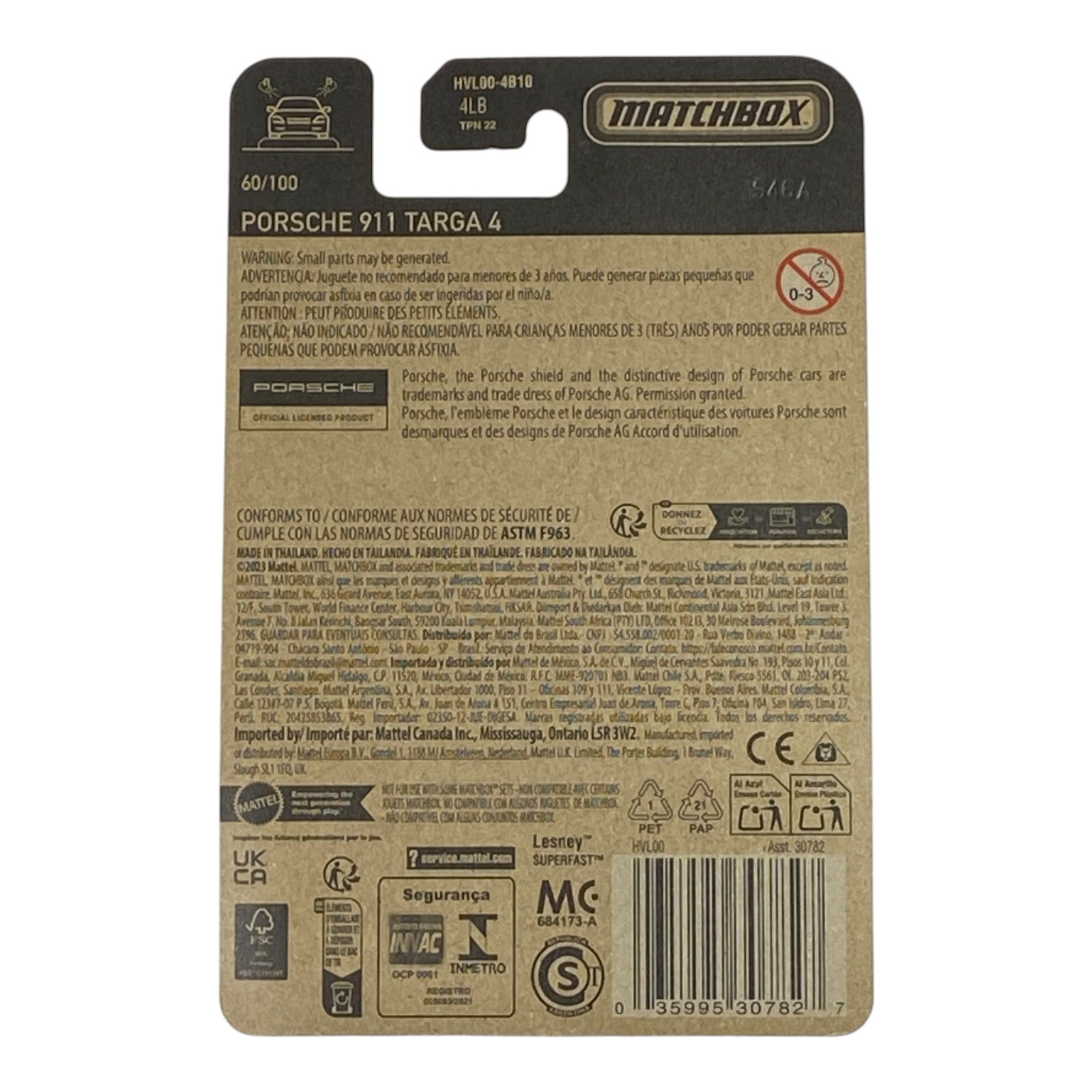 Matchbox Porsche 911 Targa 4 - Matchbox Series 60/100