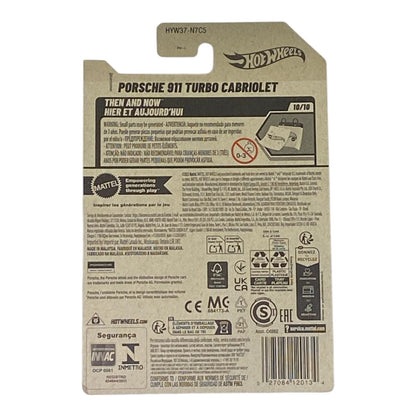 Hot Wheels Porsche 911 Turbo Cabriolet - Then and Now Series 10/10