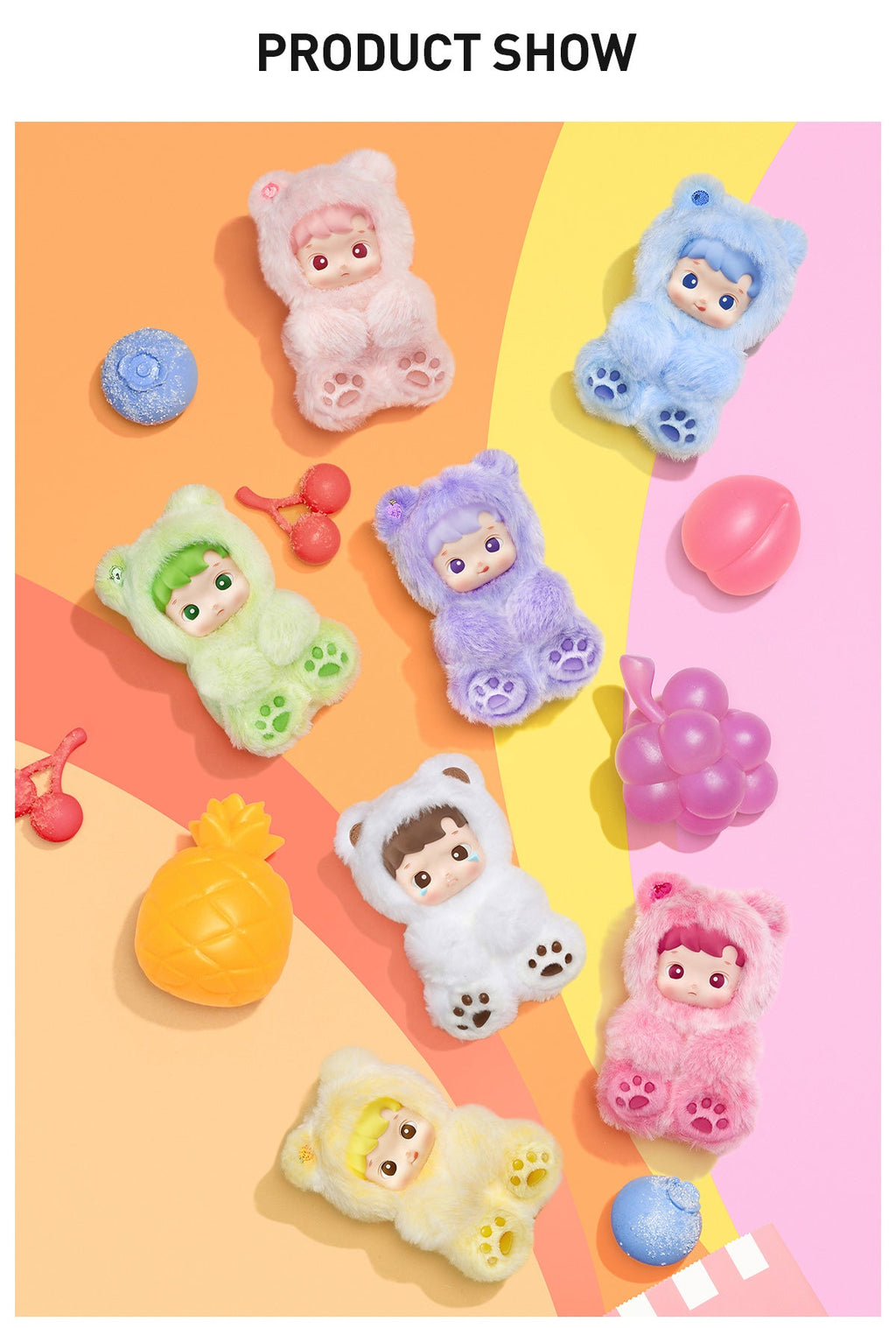 Hacipupu Gummy Bear Series - Vinyl Plush Pendant Blind Box - Collectors World Toys