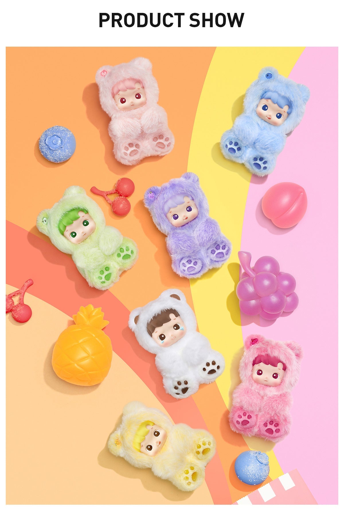 Hacipupu Gummy Bear Series - Vinyl Plush Pendant Blind Box - Collectors World Toys