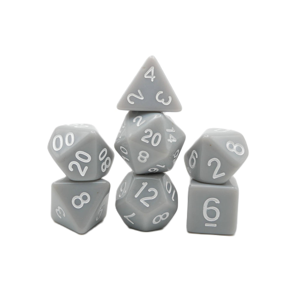 Quietus - 7 Piece DnD Dice Set | Acrylic RPG Gaming Dice - Collectors World Toys