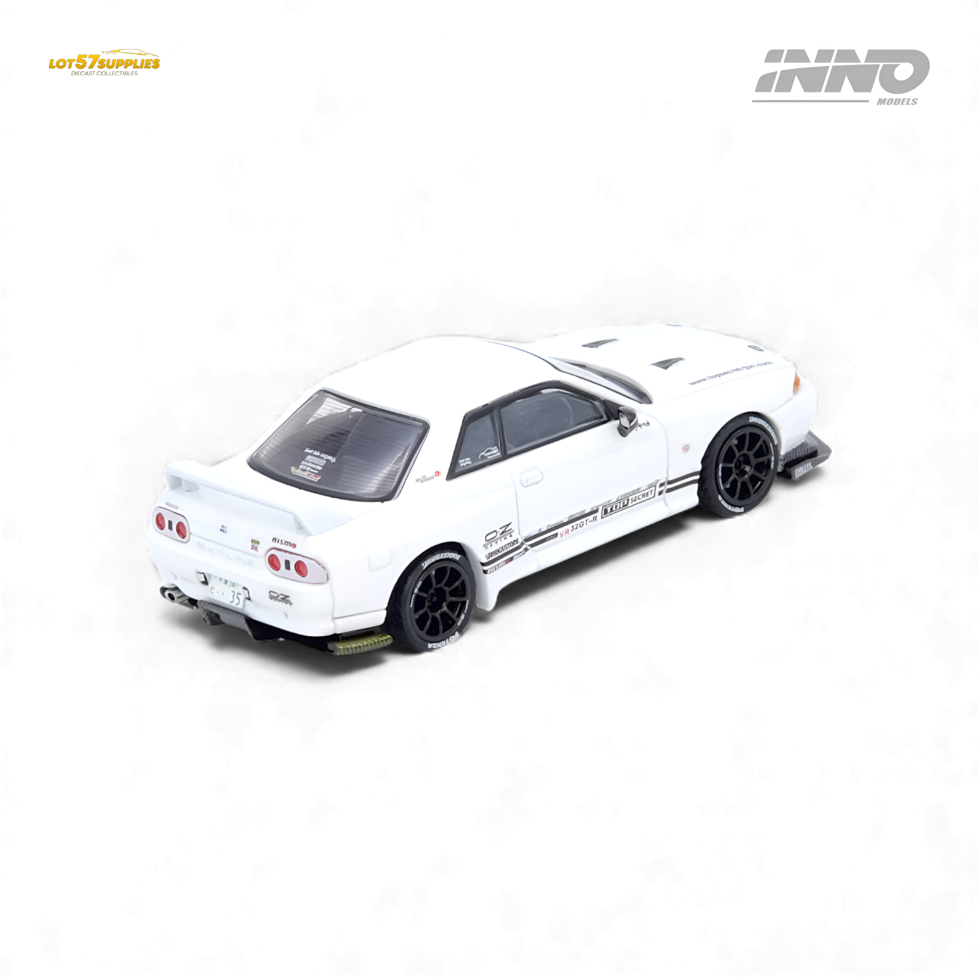 (Pre-Order) INNO64 TOP SECRET VR32 GT-R - White 1:64