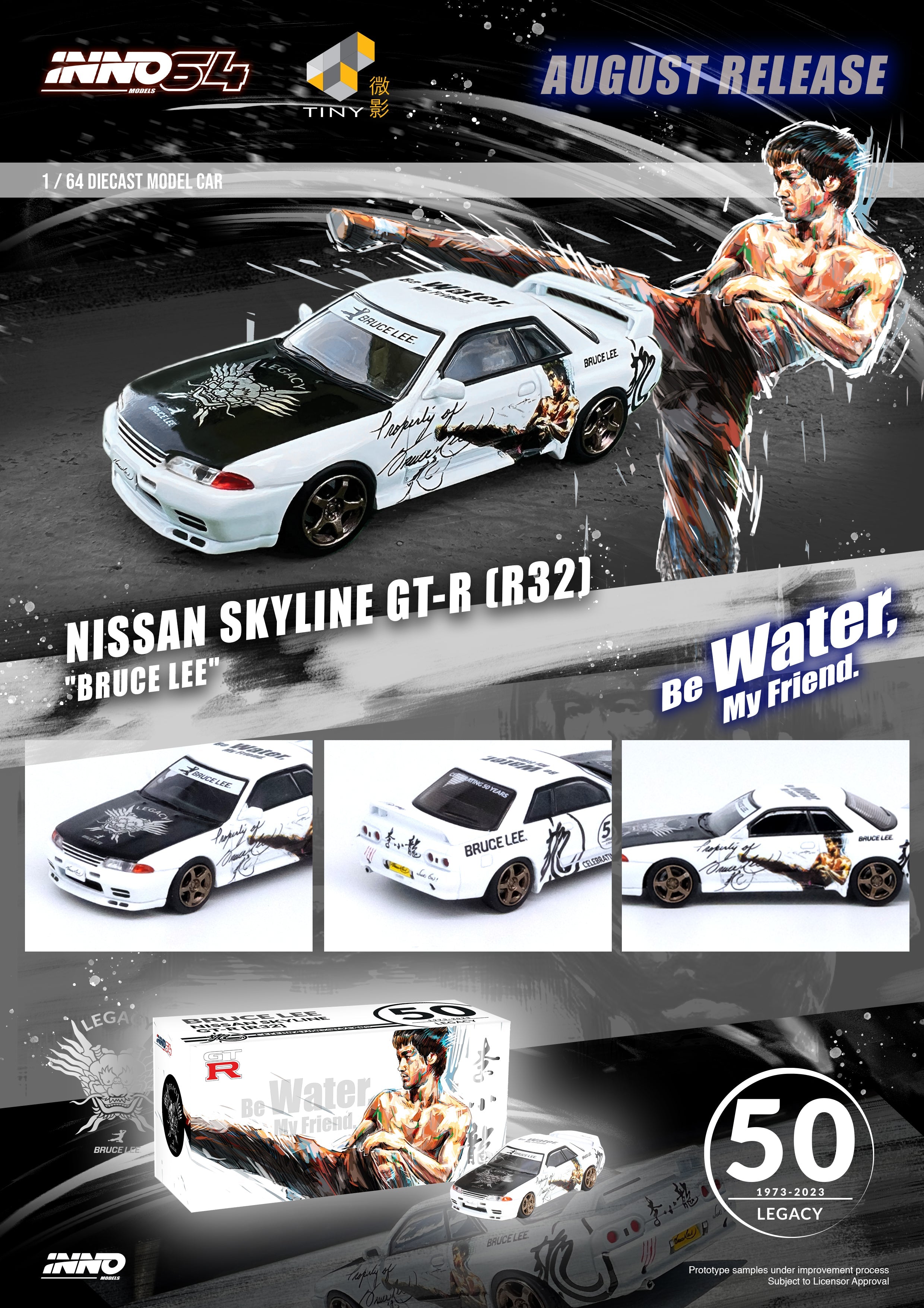 Inno64 x TINY Skyline GT-R's Series Honoring Bruce Lee's 50th Anniversary 1:64 - Collectors World Toys