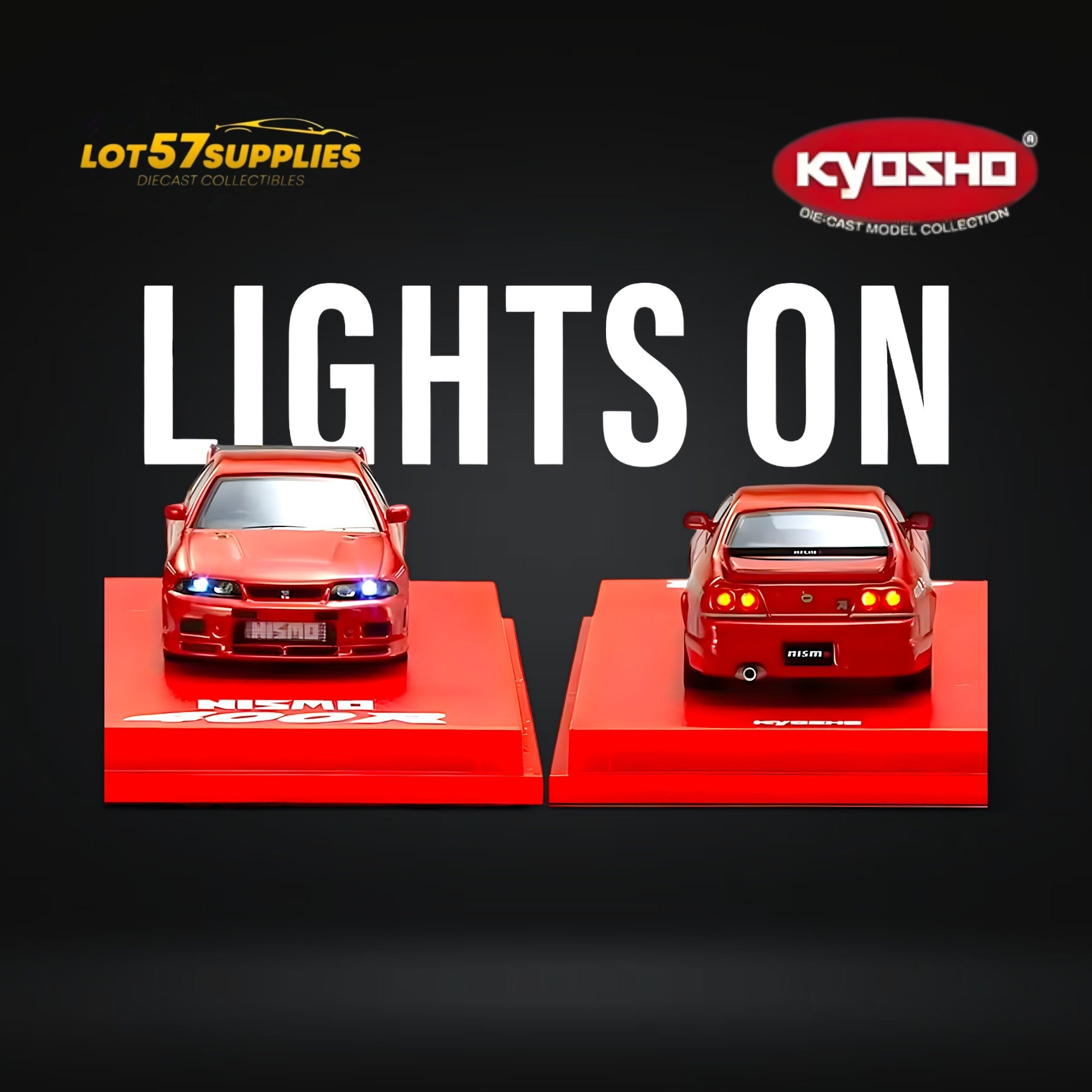 Kyosho Nismo 400R R33 Tokyo Auto Show KL 2024 Exclusive Red Light Version 1:64 Main image