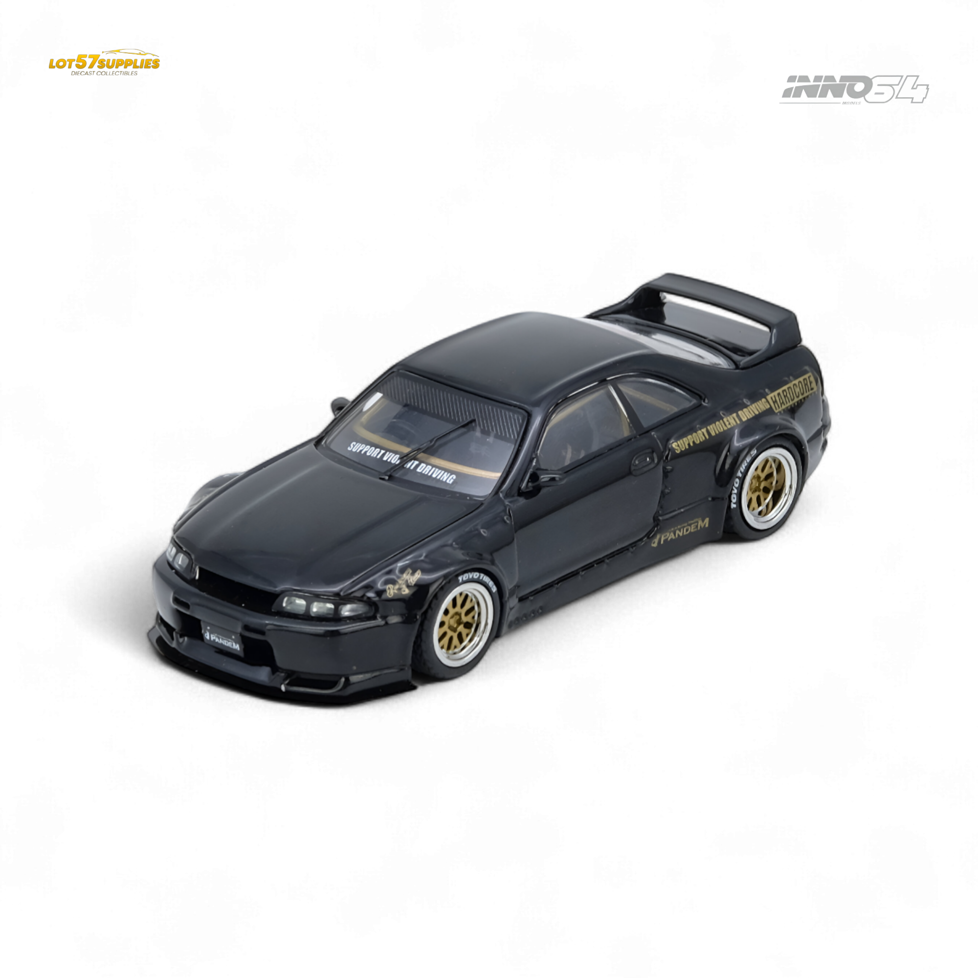 (Pre-Order) inno64 PANDEM GT-R (BCNR33) - Black 1:64 Main image