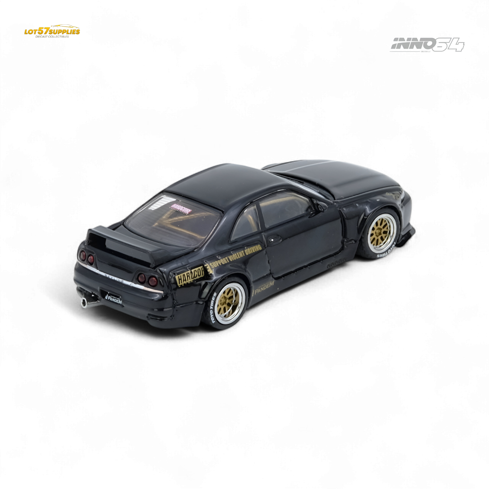 (Pre-Order) inno64 PANDEM GT-R (BCNR33) - Black 1:64