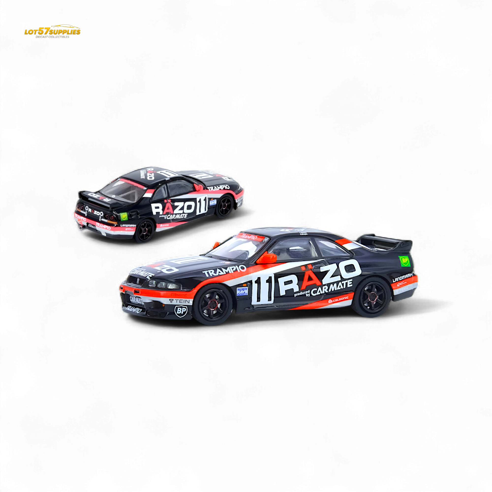 Inno64 NISSAN SKYLINE GT-R R33 #11 "RAZO TRAMPIO" N1 Super Endurance Series - SENDAN HIGHLAND 1995 Winner 1:64 - Collectors World Toys Main image