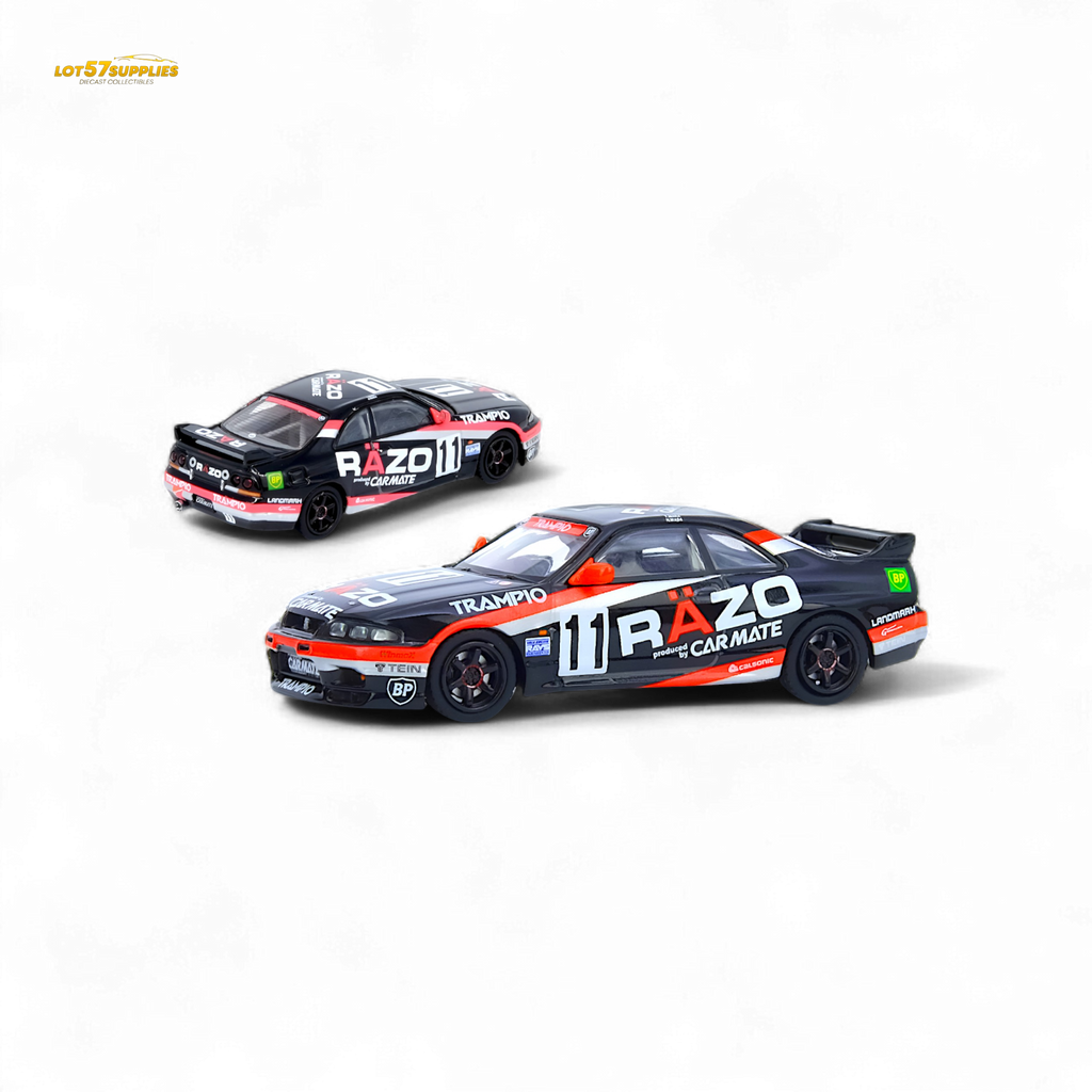 Inno64 NISSAN SKYLINE GT-R R33 #11 "RAZO TRAMPIO" N1 Super Endurance Series - SENDAN HIGHLAND 1995 Winner 1:64 - Collectors World Toys