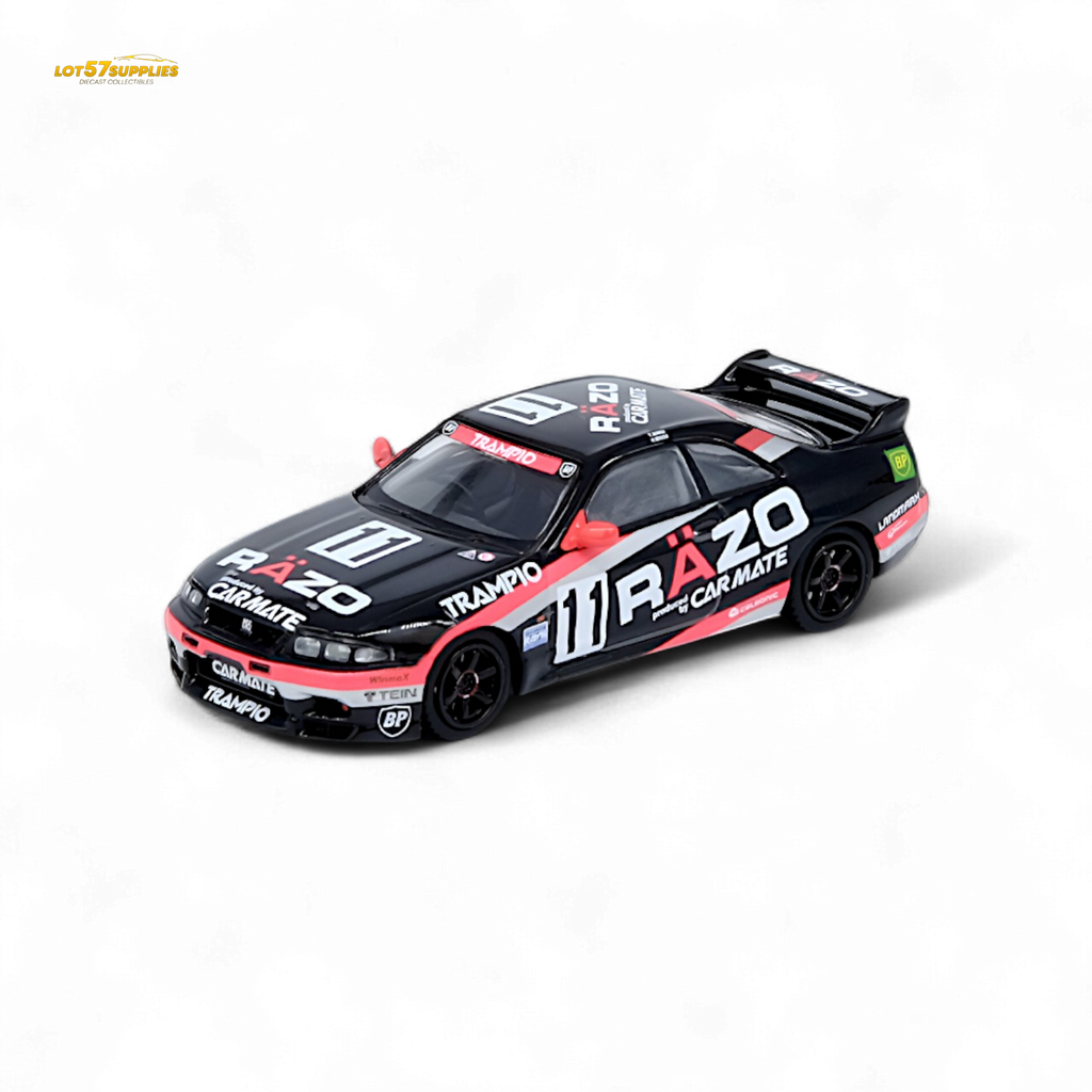 Inno64 NISSAN SKYLINE GT-R R33 #11 "RAZO TRAMPIO" N1 Super Endurance Series - SENDAN HIGHLAND 1995 Winner 1:64 - Collectors World Toys