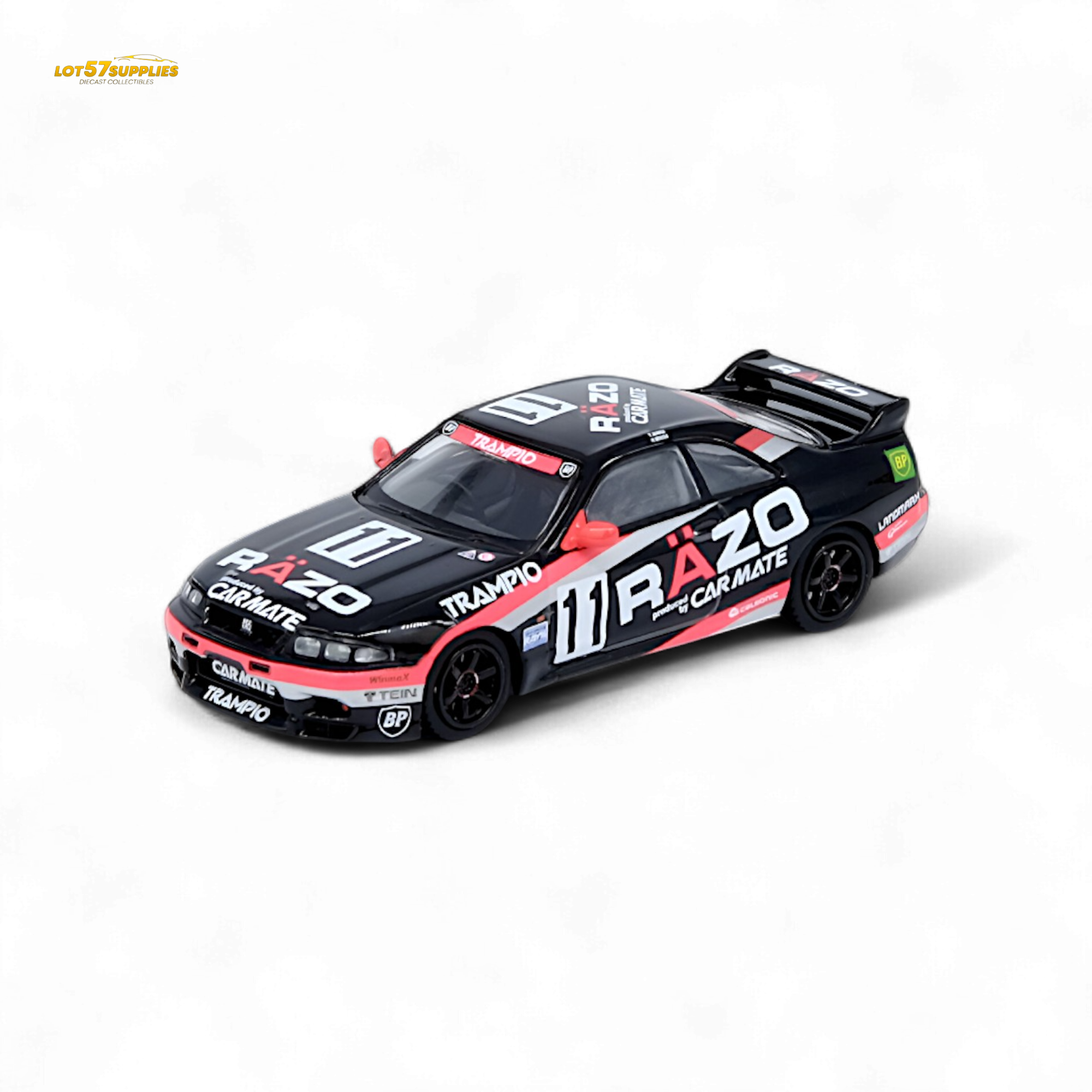 Inno64 NISSAN SKYLINE GT-R R33 #11 "RAZO TRAMPIO" N1 Super Endurance Series - SENDAN HIGHLAND 1995 Winner 1:64 - Collectors World Toys
