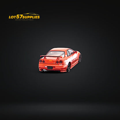 Fast Speed Skyline GT-R R34 Z-Tune FNF Red Livery 1:64