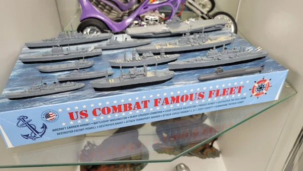 1:1200 US Combat Task Force Fleet (12 Famous Ships) Plastic Model Kit