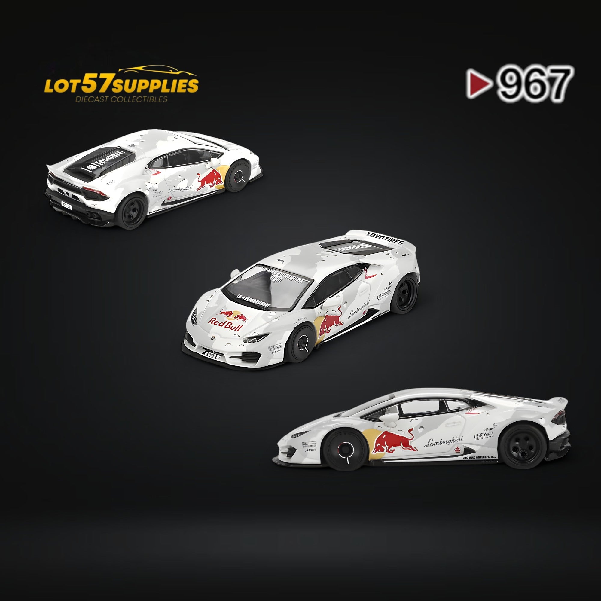 (Pre-Order) Mini-GT Lamborghini Huracan LB Works Ver. 2 Mad Mike NIMBUL RedBull Camouflage 1:64 MGT00967 Main image