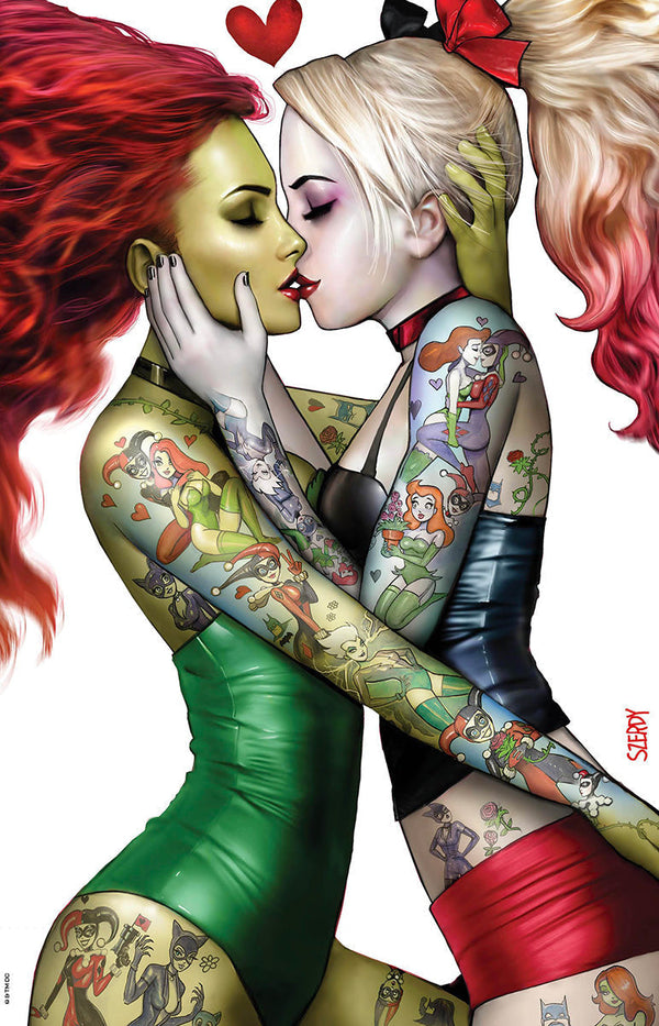 [Signed by Nathan Szerdy] HARLEY QUINN #31 NATHAN SZERDY (616) EXCLUSIVE IVY TATTOO VIRGIN VAR [IN STOCK] - Collectors World Toys