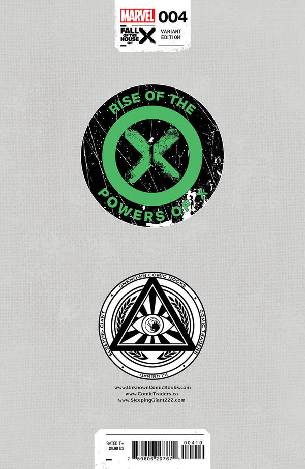 [Signed by Kaare Andrews] RISE OF THE POWERS OF X #4 UNKNOWN COMICS KAARE ANDREWS EXCLUSIVE VIRGIN VAR [FHX] [IN STOCK] - Collectors World Toys