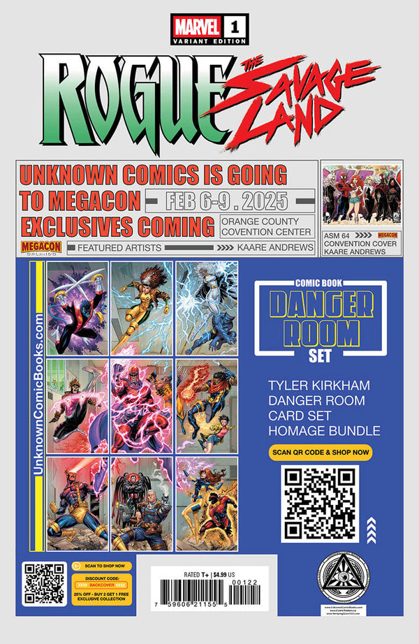 Rogue: The Savage Land #1 Unknown Comics Nathan Szerdy Exclusive Virgin Var (01/15/2025) - Collectors World Toys