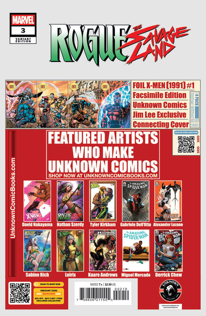 Rogue: The Savage Land #3 Unknown Comic Lucas Werneck Exclusive Virgin Var (03/26/2025) - Collectors World Toys