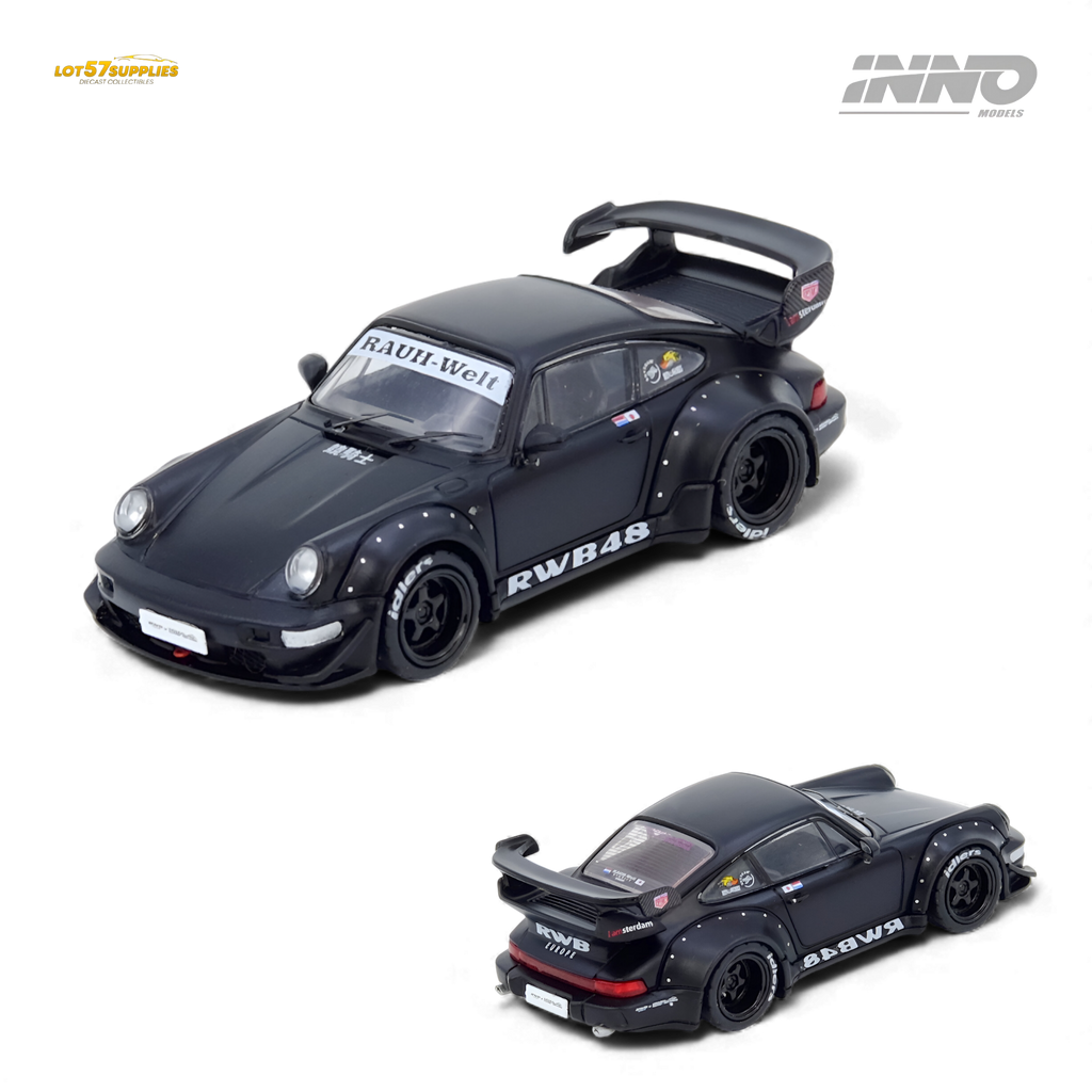 (Pre-Order) INNO64 RWB 964 Darth Vader - Black Matt 1:64