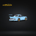 Fast Speed Porsche 964 RWB Widebody KASHIWA X Version Rear Wing in Tiffany Blue 1:64