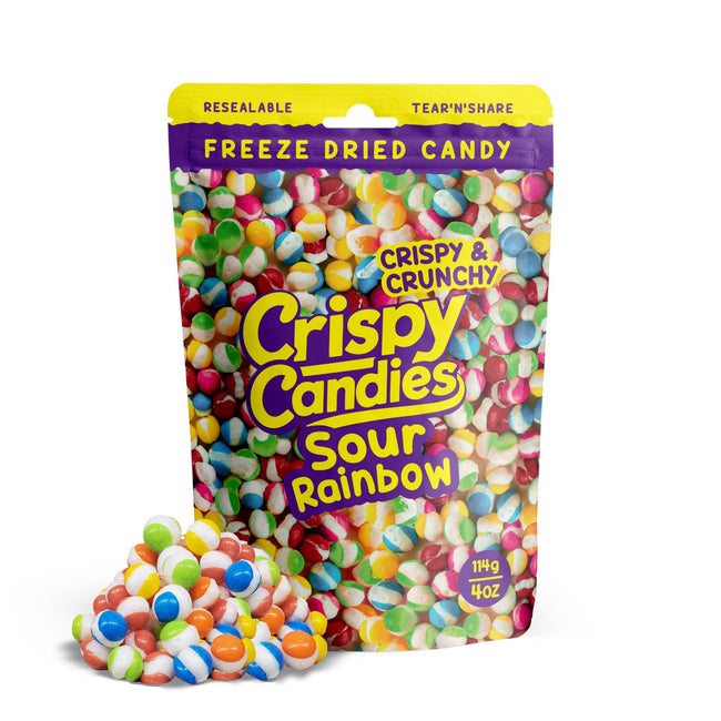 Crispy Candies - Sour Rainbow Freeze Dried Candy 114g - Collectors World Toys Hover Image