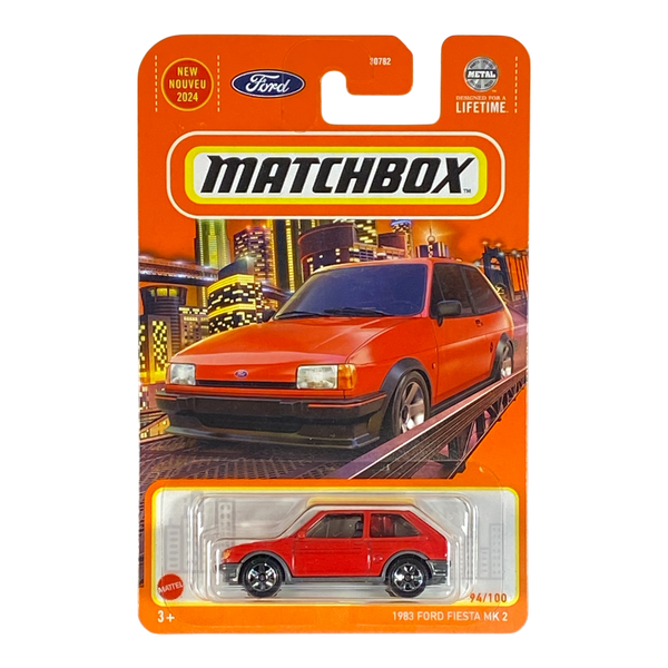 Red Matchbox 1983 Ford Fiesta MK2 | Matchbox Series 94/100