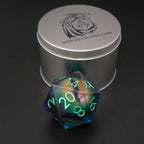 Remorhaz's Eye | Giant D20 Moving Eye DnD Dice | Acrylic RPG Gaming Dice - Collectors World Toys