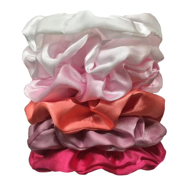 Satin Scrunchies Set for Women & Girls – 25/10/6 Pcs Elastic Hair Bands | Soft Silk Ponytail Holders & Fashion Hair Accessories