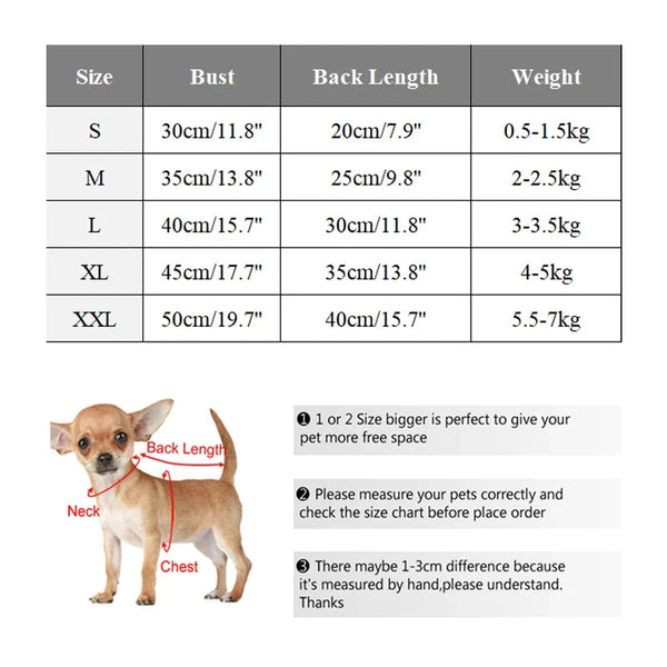 Winter Warm Plush Dog Sweater – Soft Pet Coat for Small Dogs & Puppies