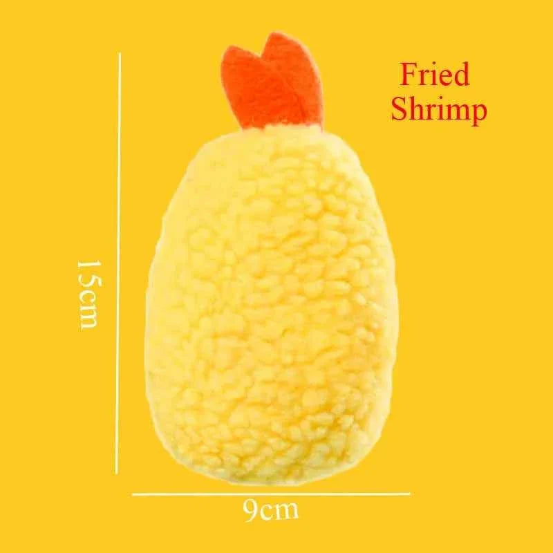Squeaky Ice Cream, Fries & Hamburger Plush Toy Set