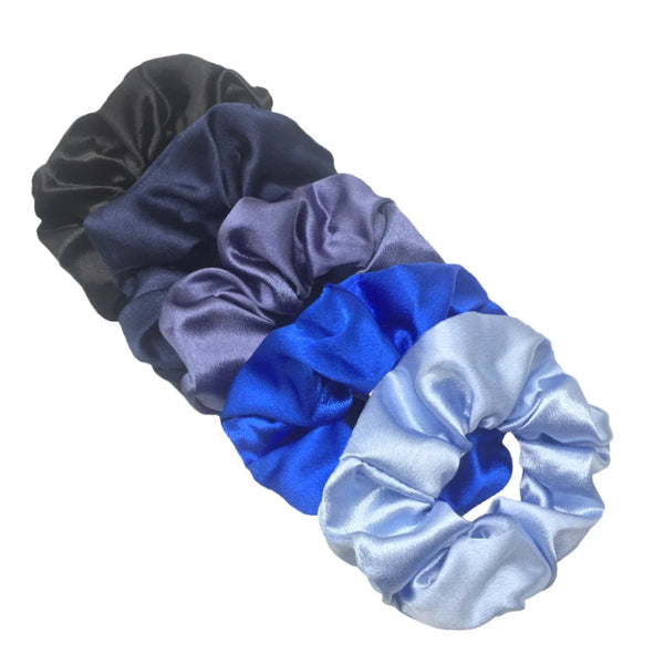 10/5 Pcs Satin Hair Scrunchies Set for Women & Girls – Soft Silk Elastic Hair Bands | Elegant Solid Color Ponytail Holders & Headwear Accessories