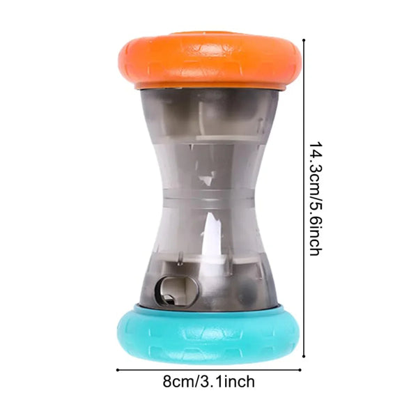 Interactive Dumbbell Food Dispensing Puzzle Toy – Durable Treat Ball for Dogs & Cats