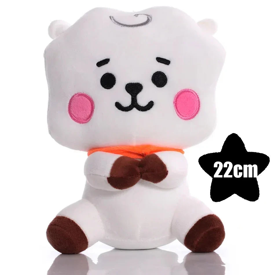 B-T-21 Plush Toy Set – Cute Cartoon Animal Keychain & Backpack Pendant, Soft Stress Relief Toy & Friend Gift