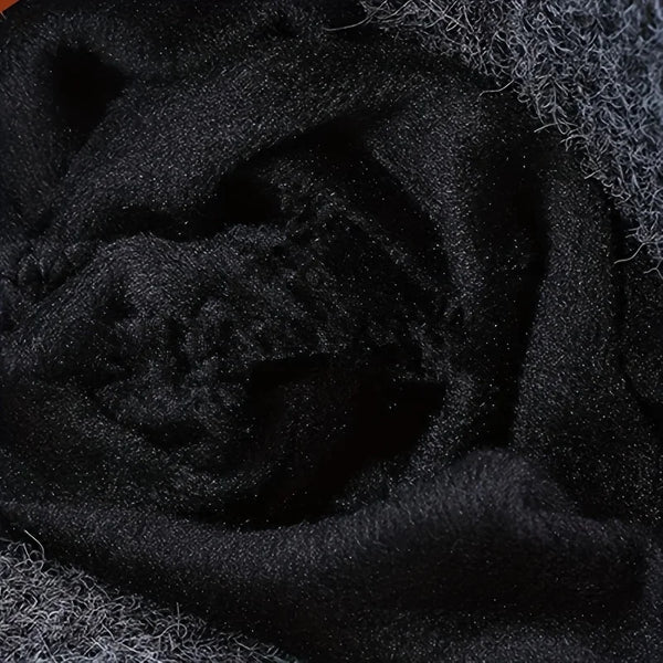 Winter warm woolen hat for middle-aged and elderly people, men's one-piece snowflake ear protection, thickened knitted hat for a